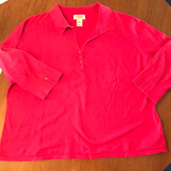 Talbots Sweaters - Soft Cotton 3/4” sleeve pullover sweater